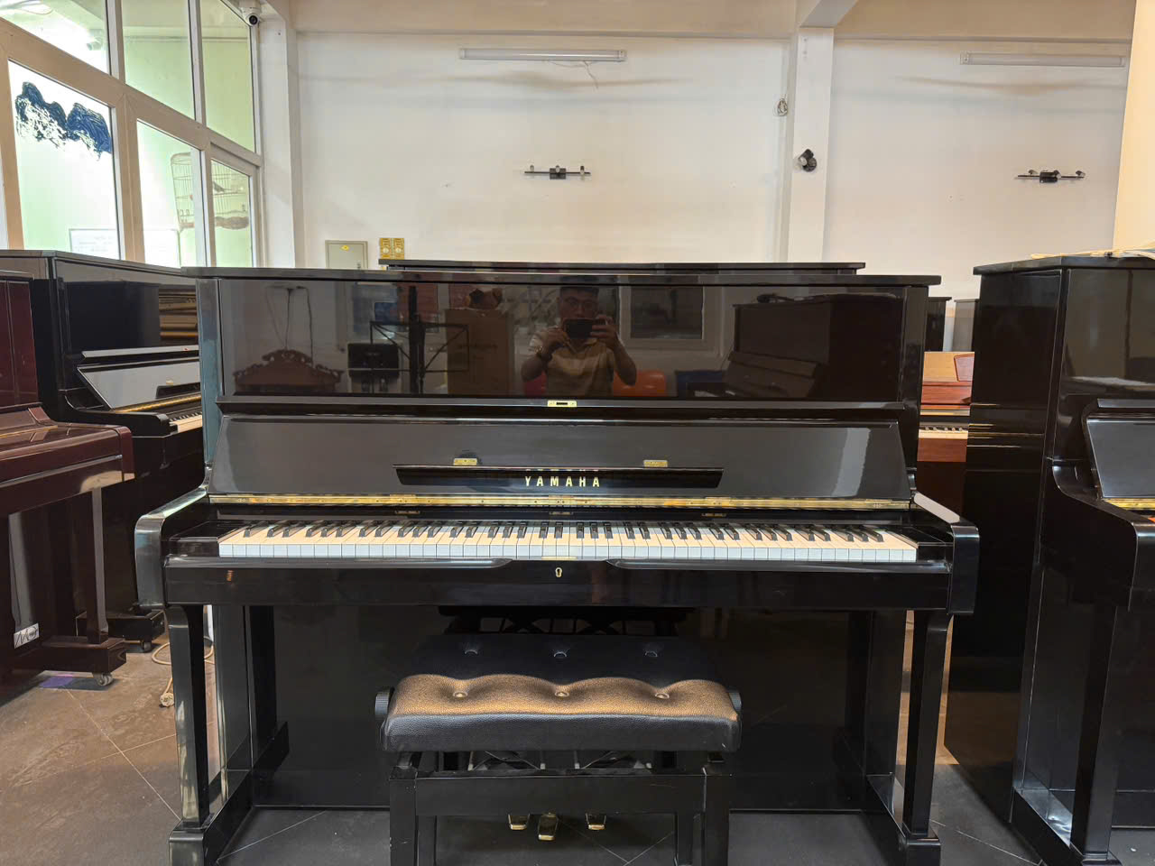 Piano cơ Nhật bãi Yamaha Kawai tại showroom Piano Japan Long Biên gần Gia Lâm