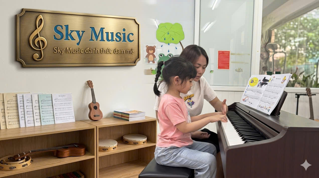 Top 3 trung tâm dậy piano cho bé