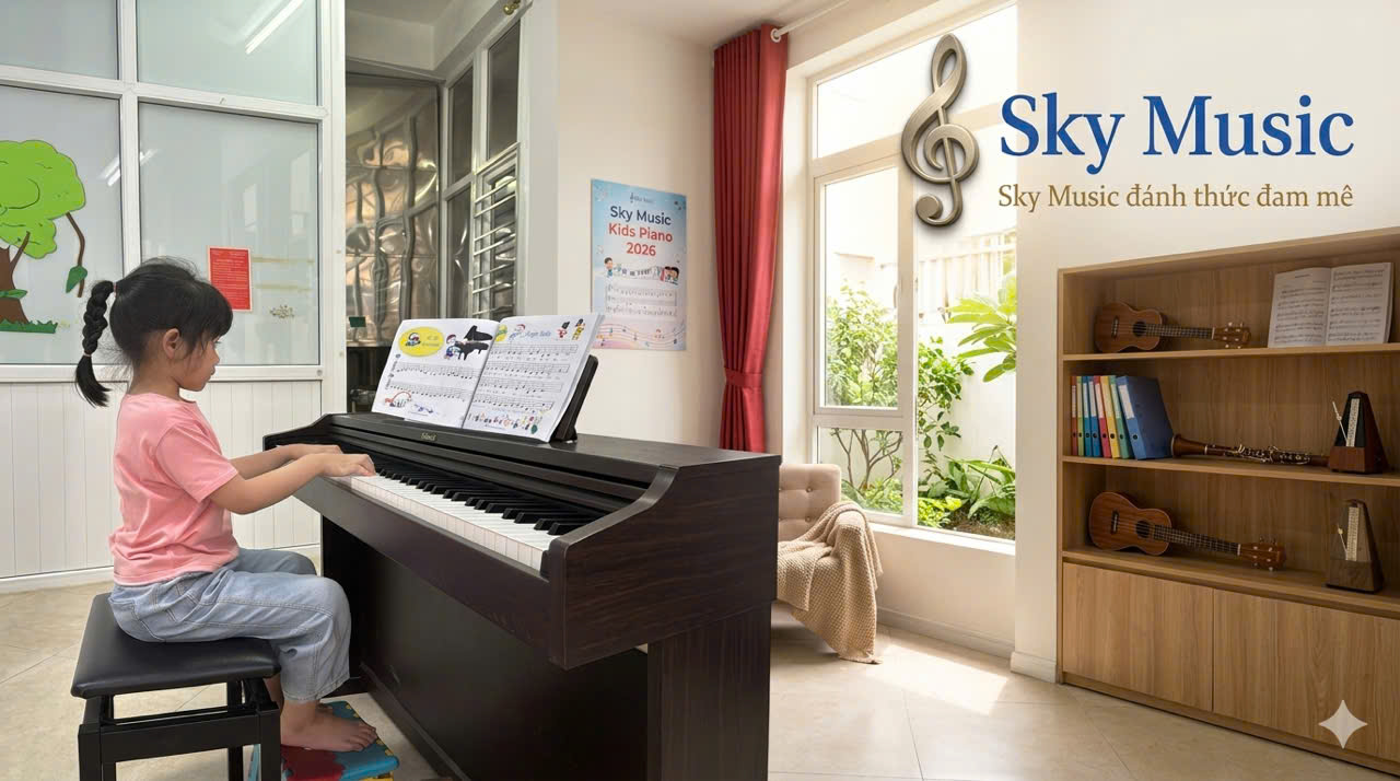 Trẻ nhỏ luyện piano tại nhà giúp cải thiện trí nhớ và khả năng phản xạ âm nhạc